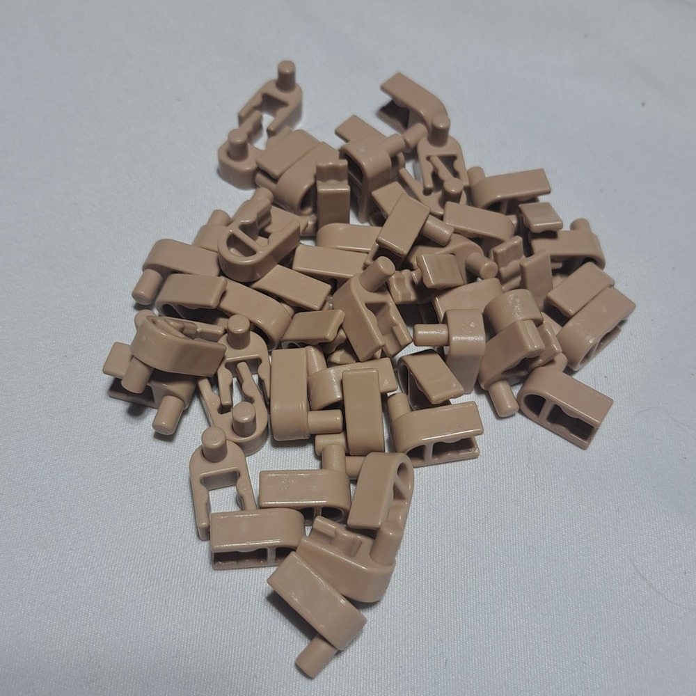 K'Nex Interlocking Tan Clip Lot of 55 Bulk Replacement Building‎ Parts STEM